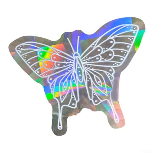 3D für Regenbogen-Effekt Aufkleber Sonnenfänger PVC-Folie für schöne Fensterdekoration (J) von UTTASU