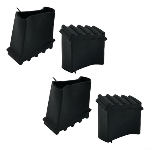 4-teiliges Leiter-Fußpolster-Set, rutschfeste Gummiabdeckungen für Klapp- und Teleskopleitern, ideal für Stabilität und Schutz von UTTASU
