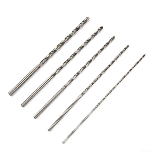 5 Stück lange Bohrer, extra lange HSS-Hochgeschwindigkeitsstahlbohrer-Set, 150 mm, Hochgeschwindigkeits-Spiralstahl-Bit, Bohrer für Edelstahl, Hartmetalle, Aluminium, Gusseisen, Kupfer 5 Stück lange Bohrer, extra lange HSS-Hochgeschwindigkeitsstahlbohrer-Set, 150 mm, Hochgeschwindigkeits-Spiralstahl-Bit, Bohrer für Edelstahl, Hartmetalle, Aluminium, Gusseisen, Kupfer von UTTASU