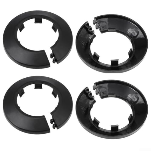 50 mm Rohrabdeckung, schwarze PP-Kunststoff-Wasserrohr-Rosette, perfekte Passform und von UTTASU