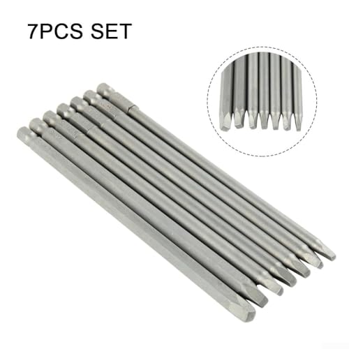 7-teiliges Vierkantkopf-Schraubendreher-Bit-Set mit 150 mm Länge für verbesserte Werkzeugkompatibilität 7-teiliges Vierkantkopf-Schraubendreher-Bit-Set mit 150 mm Länge für verbesserte Werkzeugkompatibilität von UTTASU