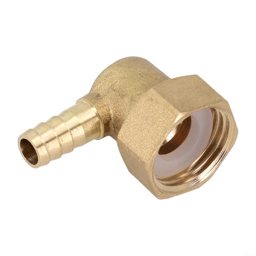 90-Grad-Schlauchstutzen aus Messing, mit Gewinde, Endstück, Adapter für Wasser-Gas-Systeme, auslaufsichere Verbindung (4 mm) von UTTASU