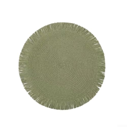 Ästhetisches Tischset-Set, hitzebeständig, perfekt geeignet für moderne Wohnungen (grün) von UTTASU