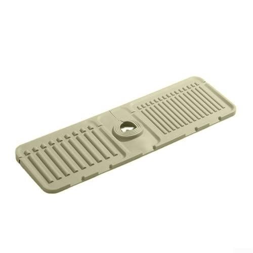 Abtropfmatte für Küchenspüle, schützende Wassersammelmatte für Wasserhähne, eine praktische Lösung zur Vermeidung von Wasserschäden (cremefarben) von UTTASU