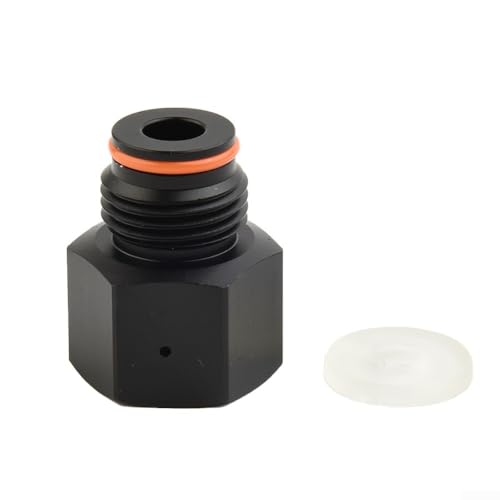 Adapter für Aquarium-Zylinderregler mit G1/2 Außengewinde und TR21 4 Innengewinde für Tankanschluss (schwarz) von UTTASU