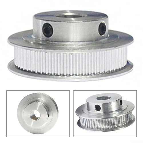 Aluminiumlegierung für 2GT Riemenscheiben, 60 Zähne, Zahnriemenrad für 3D-Drucker und Zahnradformer (D) von UTTASU
