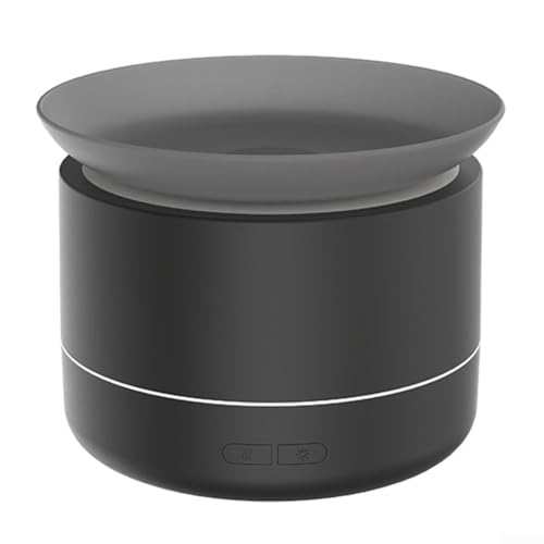 Aromatherapie-Luftbefeuchter mit 7 dynamischen LED-Farben, entworfen, um Ihr Wohn- oder Arbeitsumfeld zu verbessern (schwarz) von UTTASU