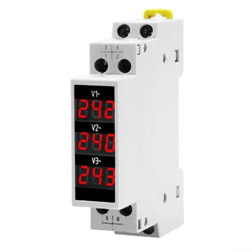 BV3R Digitales Dreiphasen-Voltmeter AC 50 500 V mit DIN-Schiene, modulare Halterung für industrielle elektrische Anwendungen BV3R Digitales Dreiphasen-Voltmeter AC 50 500 V mit DIN-Schiene, modulare Halterung für industrielle elektrische Anwendungen von UTTASU