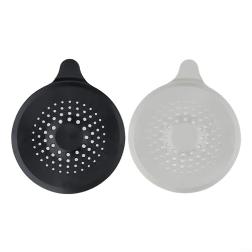 Badezimmer- und Küchen-Duschablauf-Abdeckung, Haar-Stopper mit Silikon-Spülbeckensiebschutz und starkem Saugnapf, Filterfalle zum Auffangen von Haaren und zur Vermeidung von Verstopfungen (schwarz + Badezimmer- und Küchen-Duschablauf-Abdeckung, Haar-Stopper mit Silikon-Spülbeckensiebschutz und starkem Saugnapf, Filterfalle zum Auffangen von Haaren und zur Vermeidung von Verstopfungen (schwarz + von UTTASU