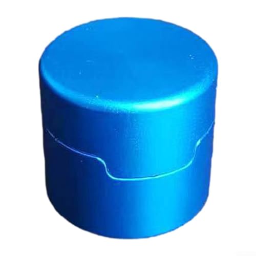 Billard-Kreidebox aus Aluminiumlegierung, magnetisches Design, bietet Schutz für Kreide vor äußeren Schäden und Feuchtigkeitsgehalt (blau) von UTTASU