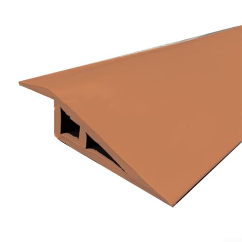 Boden-Übergangskantenleiste 1m für Teppich-, Laminat- und Gummiböden, flexibles PVC-Material für Schwellen- und Kantenveredelung mit wasserdichter Eigenschaft (hellbraun) von UTTASU