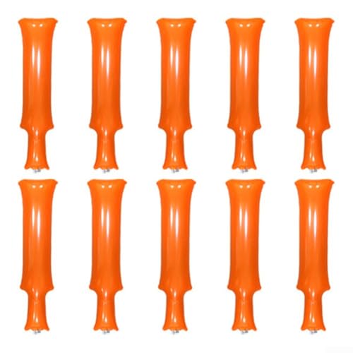 Cheering Props Aufblasbare Stäbe für Spieltag, Konzerte und Sportveranstaltungen, Orange, 10 Stück Cheering Props Aufblasbare Stäbe für Spieltag, Konzerte und Sportveranstaltungen, Orange, 10 Stück von UTTASU