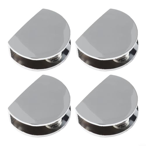 Clip-Set aus Zinklegierung, perfekt konstruiert, um bis zu 12 mm dickes Glas sicher zu halten (M) von UTTASU