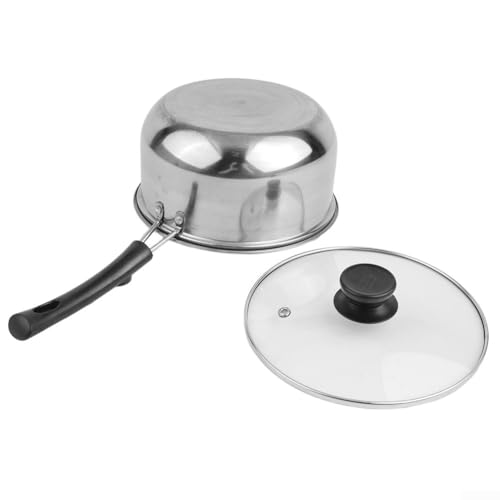 Culinary Essential Schmortopf aus Edelstahl mit transparentem Deckel (ein Griff) von UTTASU