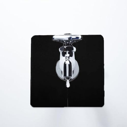 Dekorative quadratische Rohrabdeckungen, schwarze ABS-Rohrverkleidung für Dusche und Badezimmer (22 mm) von UTTASU
