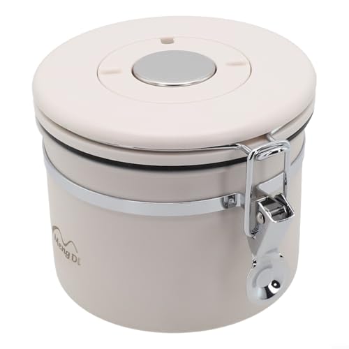 Edelstahl-Kaffeedose, Frischhaltedose, großes Fassungsvermögen, lebensmittelechtes Material (weiß) von UTTASU