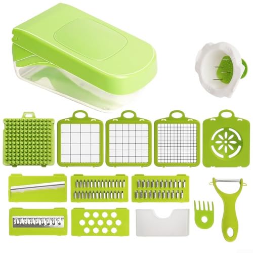 Effizienter 10-in-1-Gemüseschneider für schnelle Mahlzeiten-Zubereitung, sicherer und einfach zu bedienender Lebensmittelschneider Effizienter 10-in-1-Gemüseschneider für schnelle Mahlzeiten-Zubereitung, sicherer und einfach zu bedienender Lebensmittelschneider von UTTASU
