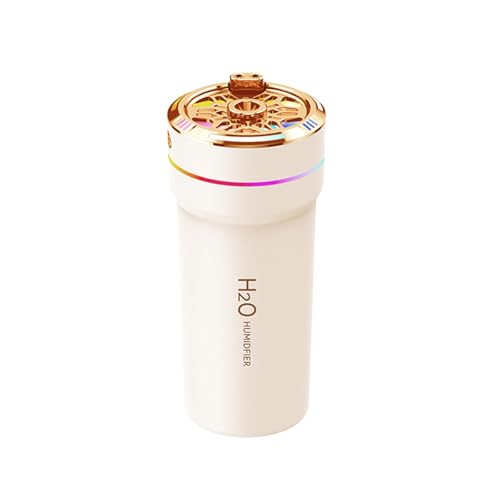 Effizienter Luftbefeuchter für verbesserte Raumluft mit einfacher USB-Konnektivität und dualen Lichteinstellungen (beige) von UTTASU
