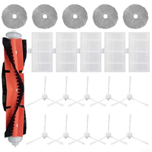 Effizientes Reinigungsset Ersatzteile für Uwant U200 für Pro und Edison 2 Plus mit Hauptbürste, Filter und Wischlappen (B) von UTTASU