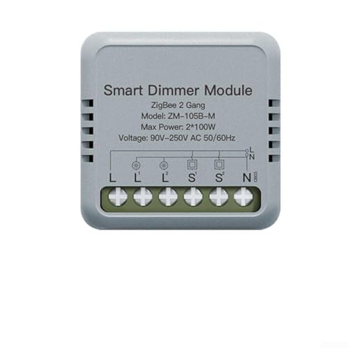 Einfache Überwachung des Stromverbrauchs WiFi für intelligentes Lichtschalter-Modul für verbesserte Steuerung (2-Gang-Dimmer) von UTTASU