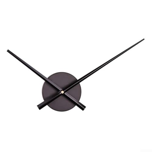 Einzigartige Wanduhr mit Metall-Zifferblatt und leisem Uhrwerk für personalisierte Heimdekoration (schwarz) von UTTASU