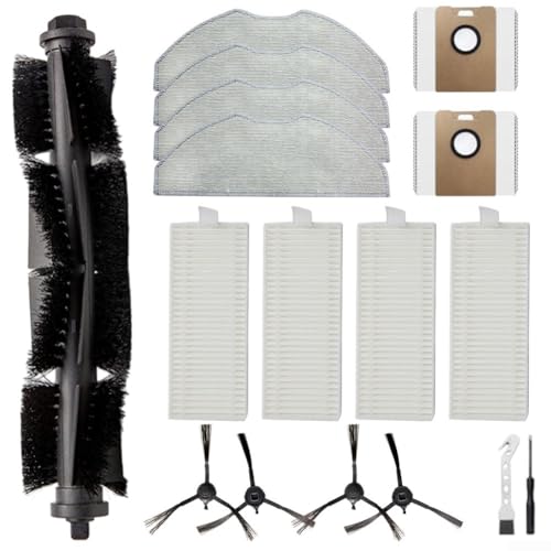 Ersatzbürsten- und Filter-Set für Tapo RV30 Max Plus RV30 Max RVV20 Max Plus RV20 Max Roboterstaubsauger mit komplettem Set Seitenbürsten, Filtern, Wischtüchern und Reinigungswerkzeugen von UTTASU