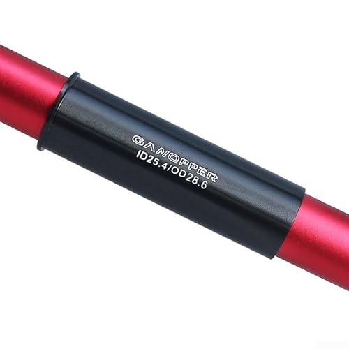 Fahrradsattelstützen-Adapter aus Aluminiumlegierung für verschiedene Größen, Pfosten-Unterlegscheiben-Rohrhülse, Reduzierstück für perfekte Passform (25,4 bis 28,6) von UTTASU