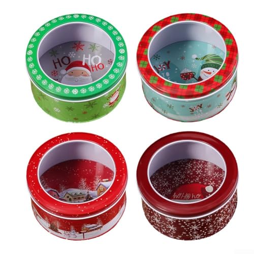 Feiern Sie die Saison mit unserem charmanten Set aus 4 Metall-Aufbewahrungsboxen für Weihnachtsdekoration Feiern Sie die Saison mit unserem charmanten Set aus 4 Metall-Aufbewahrungsboxen für Weihnachtsdekoration von UTTASU