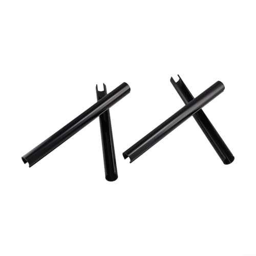 Heizkörperrohrabdeckungen, 4 Stück, flexible Längenanpassung für verschiedene Rohrgrößen, über vorhandene Heizkörperrohre (schwarz, 200 mm) von UTTASU