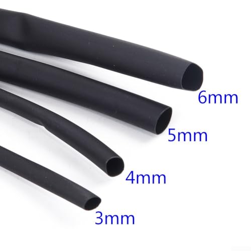 Heizt Schrumpfschlauch-Set mit vier Rohren Messmesser in den Größen drei Millimeter bis sechs Millimeter von UTTASU