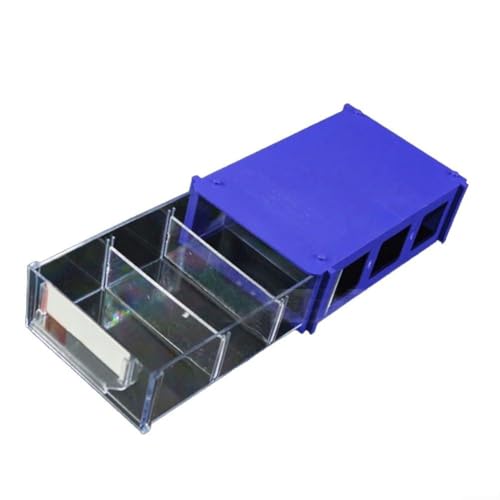 Klare und einfache Sichtorganisation, 2 stapelbare Kunststoff-Aufbewahrungsboxen (2 Stück transparent) von UTTASU