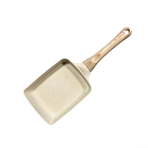 Kompakter und effizienter Tamagoyaki Omelette Maker 7 Antihaft-Bratwerkzeug mit Holzgriff (beige) von UTTASU