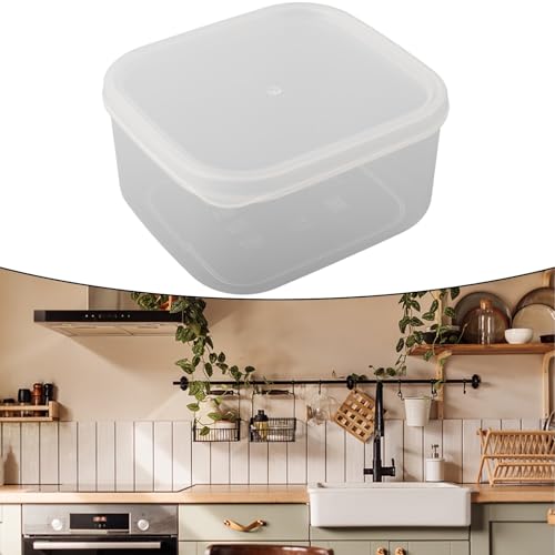 Küchen-Aufbewahrungsbox für Kühlschrank mit luftdichtem Deckel, transparenter Lebensmittelbehälter für organisierte und frische Zutaten (700 ml) von UTTASU