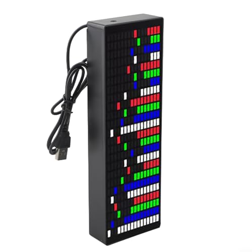 LED-Musikspektrum-Display mit Soundaktivierung und DIY-Kit für die Beleuchtung zu Hause (gemischte Farben) von UTTASU