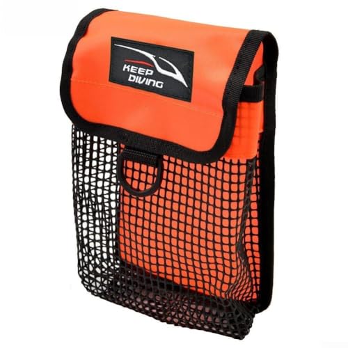 Leichte Ausrüstungstasche zum Tauchen mit Netzlöchern und praktischem Verschlussverschluss (Orange) von UTTASU
