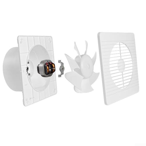 Leistungsstarker WC-Abluftventilator zur Wandmontage, leiser Betrieb und Insektenschutz (15,2 cm) von UTTASU