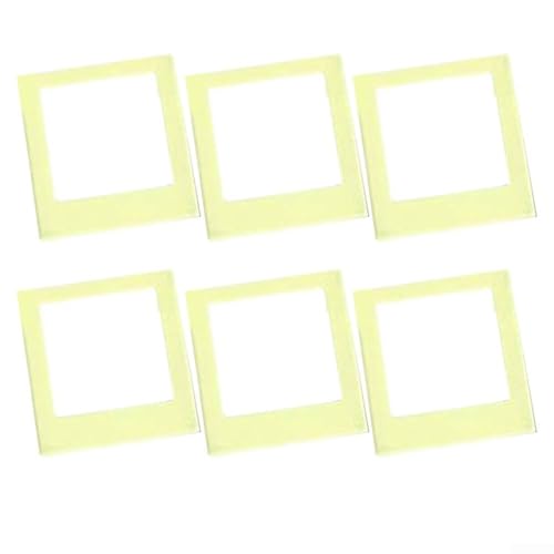 Magnetischer Acryl-Bilderrahmen für Instax-Filme und Fotokarten, 6er Set für sichere Präsentation auf Metalloberflächen (Grüner Tea) von UTTASU