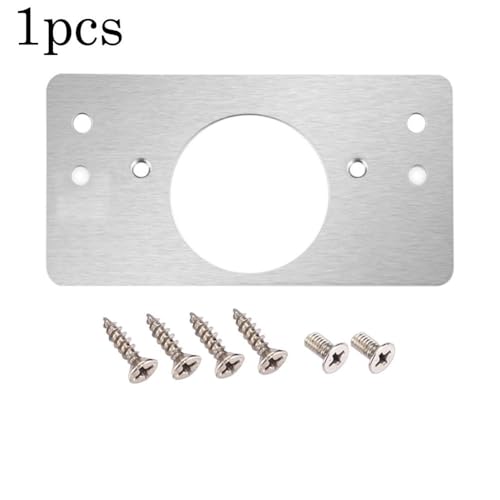 Mehrzweck-Scharnier-Reparaturplatten-Set mit Schrauben für verschiedene Möbel (2# (1# Scharnierschalen-Reparaturplatte), 1 Stück von UTTASU