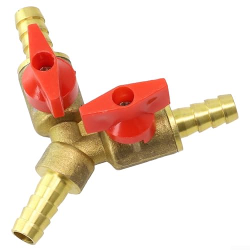 Messingrohrverbinder 3-Wege-Kugelhahn für mehrere Anwendungen (8 mm) von UTTASU