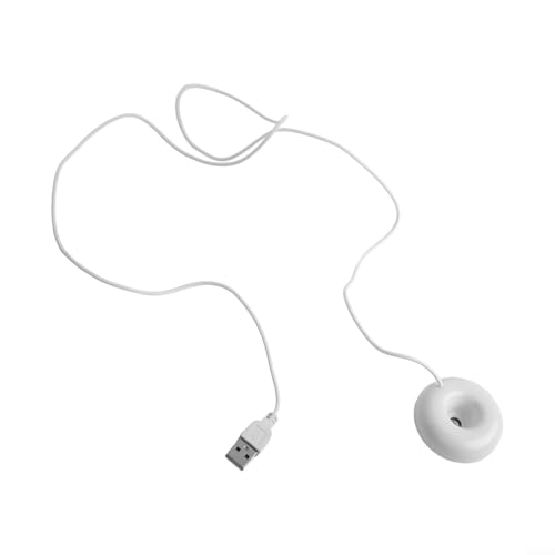 Mini-USB-Donut-Luftbefeuchter mit Wasserabschaltung, Sicherheit und kontinuierlichem Nebelmacher zur Verbesserung der Luft (weiß) von UTTASU