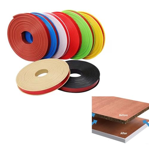Möbeleckenschutzband 5M U-Form Kantenleiste aus TPE, Kantenschutz für Tische und Schränke (Beige 12mm) von UTTASU