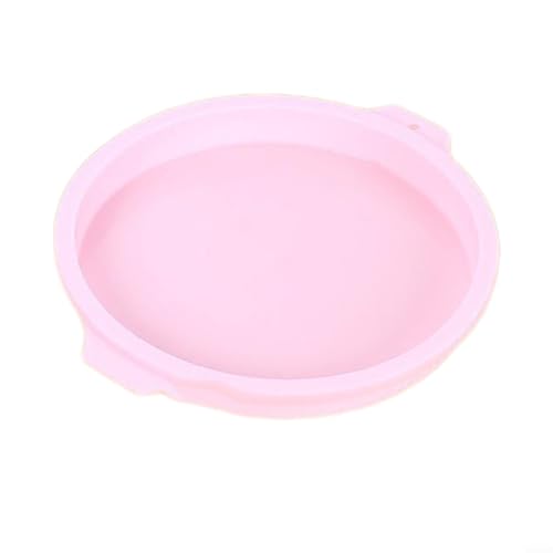 Müheloses Backen mit runder Silikonschicht Kuchenform perfekt für verschiedene Rezepte (10,2 cm Rosa) von UTTASU