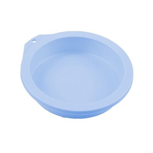 Müheloses Backen mit runder Silikonschicht Kuchenform perfekt für verschiedene Rezepte (10,2 cm blau) von UTTASU