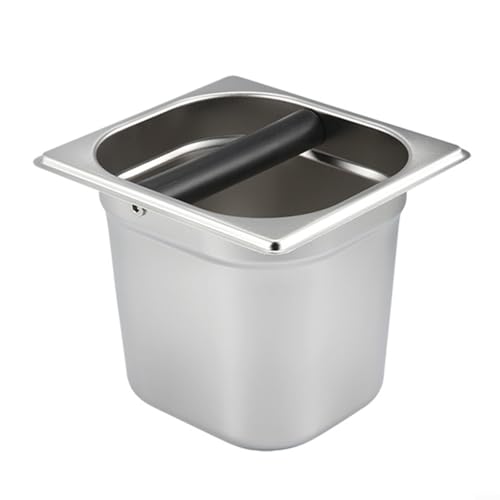 Multi Use Coffee Slag Bucket for Bar and Kitchen, Stainless Steel Countertop Storage Box for Coffee Grounds and Accessories (3) von UTTASU