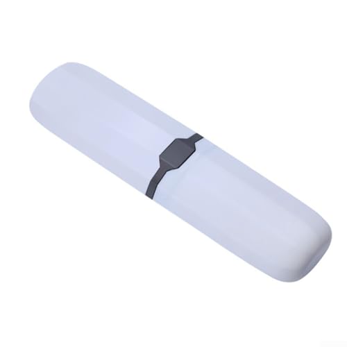 Multifunktionaler Zahnbürstenbehälter mit dichtem Verschluss für sicheres Reisen (weiß) von UTTASU