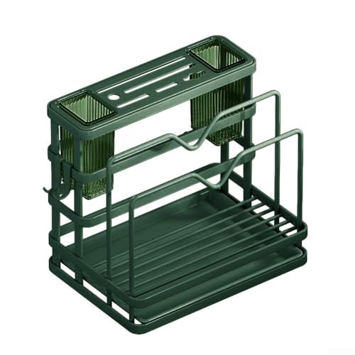 Ordentliche Aufbewahrung Ihrer Spülbecken-Utensilien mit Küchenspüle-Organizer, schneller und einfacher Zugriff auf Ihre Werkzeuge (grün) von UTTASU