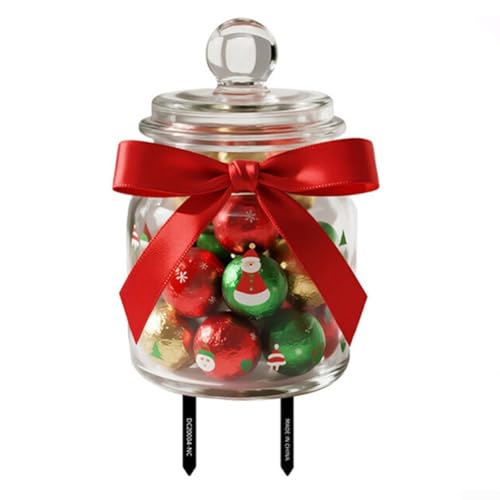 PVC Gartendeko Karteneinwurf mit Weihnachtselementen für den Außenbereich in Gärten Höfen und Innenhöfen saisonal und witterungsbeständig (DC20004) von UTTASU