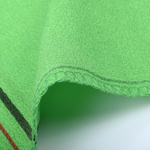 Peeling-Handtuch zum Entfernen von Schmutz und abgestorbener Haut, Bade- und Reinigungstuch mit saugfähigem Material für weichere Haut nach dem Duschen oder heißem Bad (5 Stück grün) von UTTASU