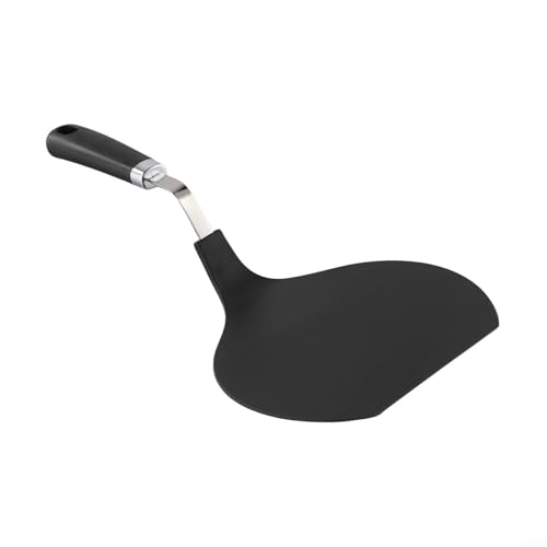 Pizza-Spatel aus Edelstahl, hitzebeständiger Heber mit rutschfestem Griff für den Einsatz beim Backen, Lebensmitteltransfer und Servieren von UTTASU