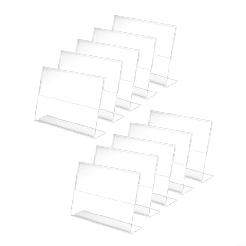 Präsentationsständer aus Acryl, für Fotos und Memos, 10 Stück, stilvolle Schreibtisch-Präsentationslösung (A) von UTTASU